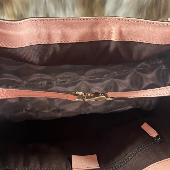 ๐ Gucci PYTHON ๐ EUC pink/tan/brown large bag with silver hardware. STUNNING. - Picture 8 of 16